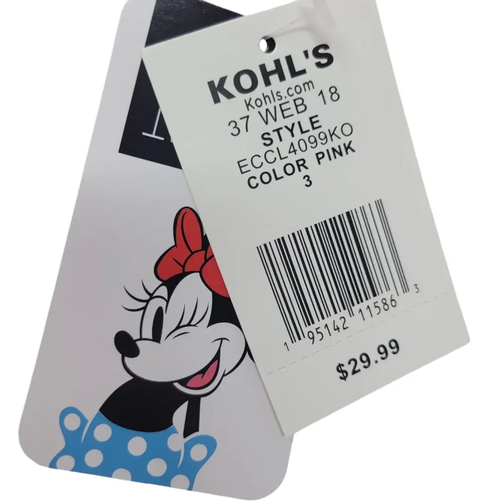 Disney Minnie Mouse Slippers House Shoes Girls size 3 Pink Soft NWT $29.99